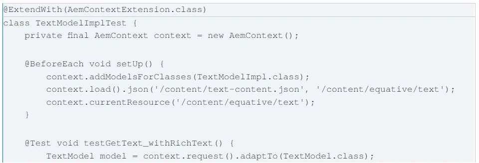 Unit Testing with AEM Mocks